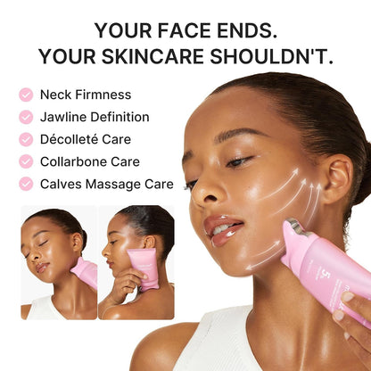 PDRN Collagen Gua Sha Neck Wrinkle Cream | Built-In Gua Sha Massager with Volufiline 5% + PDRN