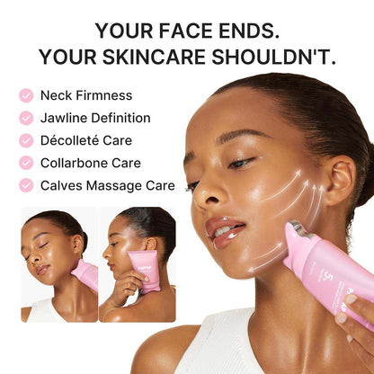 PDRN Collagen Gua Sha Neck Wrinkle Cream | Built-In Gua Sha Massager with Volufiline 5% + PDRN