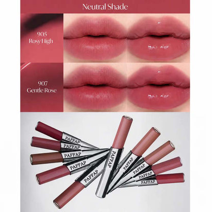 Two-in-One Velvet & Gloss Lip Tint — Matte & Shine in One Swipe