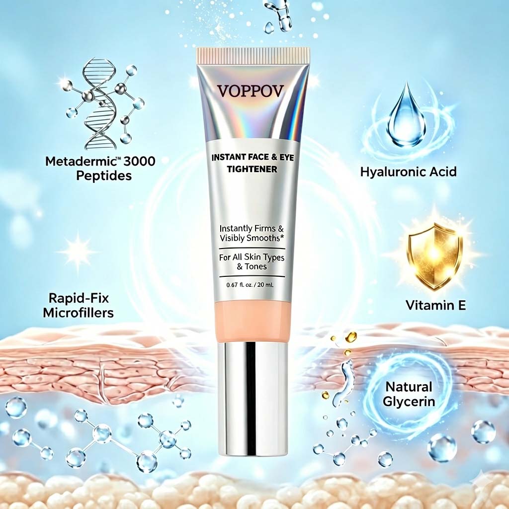 Voppov Instant Face Temporary Tightener – Instant visible results in 60 seconds