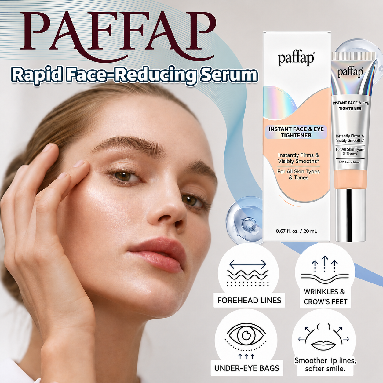 ✨paffap Instant Face Temporary Tightener – Instant visible results in 60 seconds