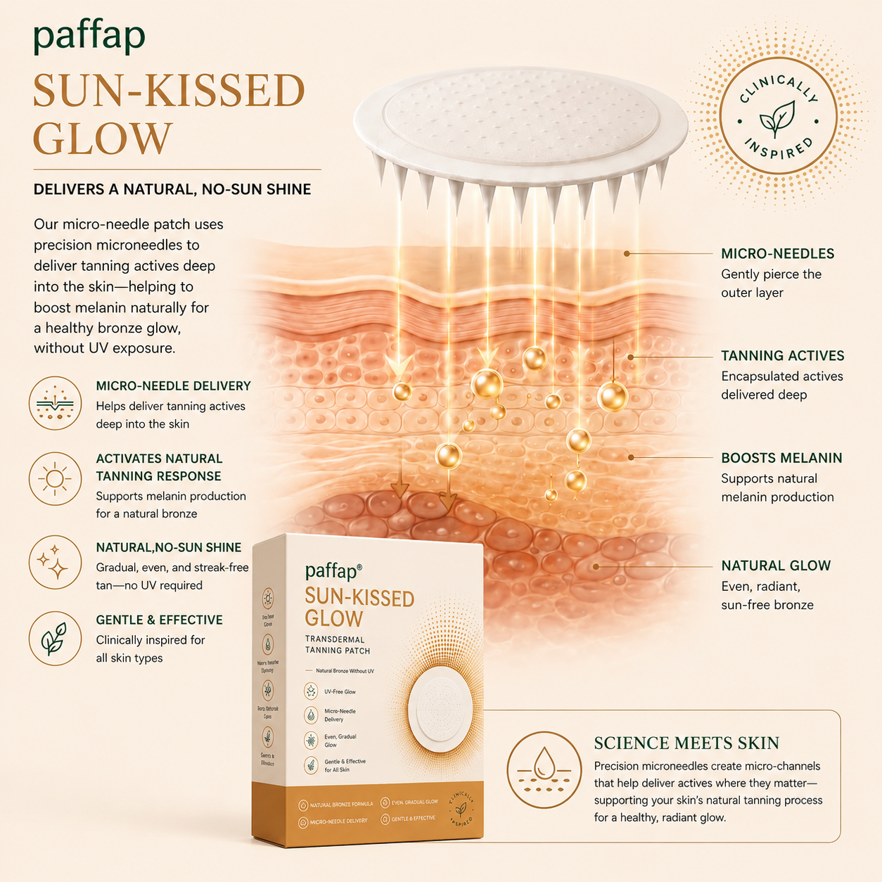 🤎Sunless Transdermal Tanning Patch