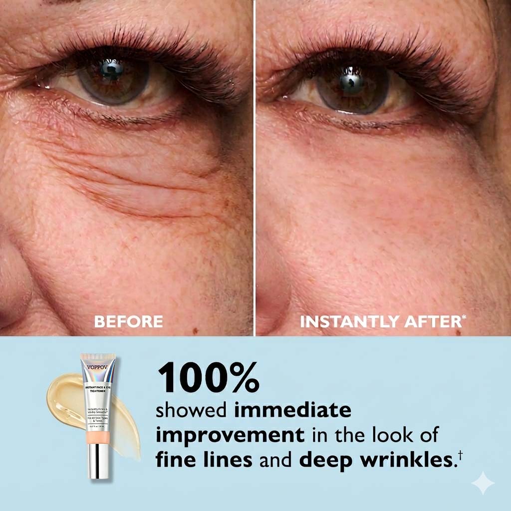 Voppov Instant Face Temporary Tightener – Instant visible results in 60 seconds