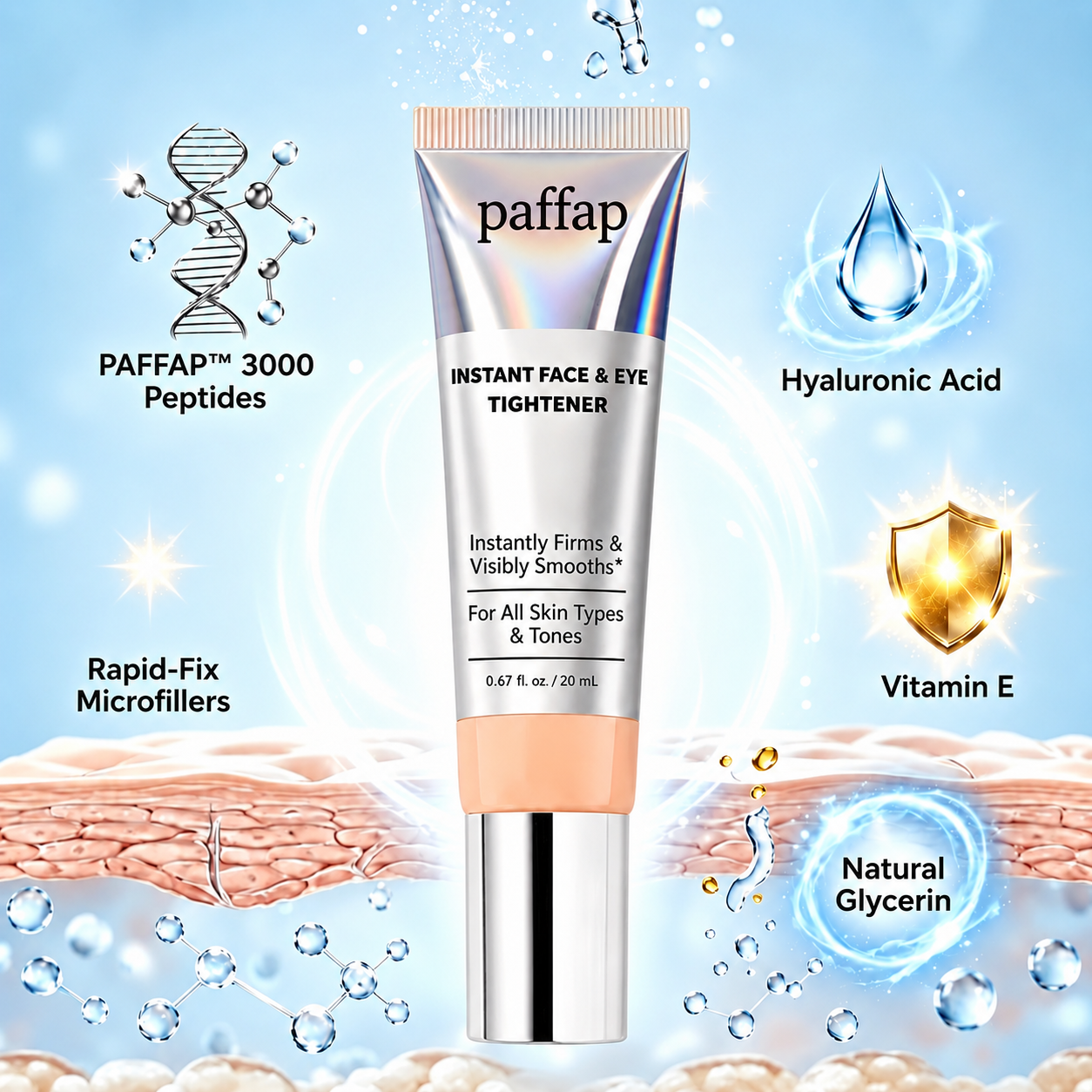 ✨paffap Instant Face Temporary Tightener – Instant visible results in 60 seconds